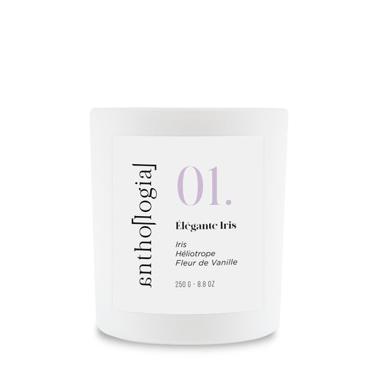 Bougie 01. Elégante Iris